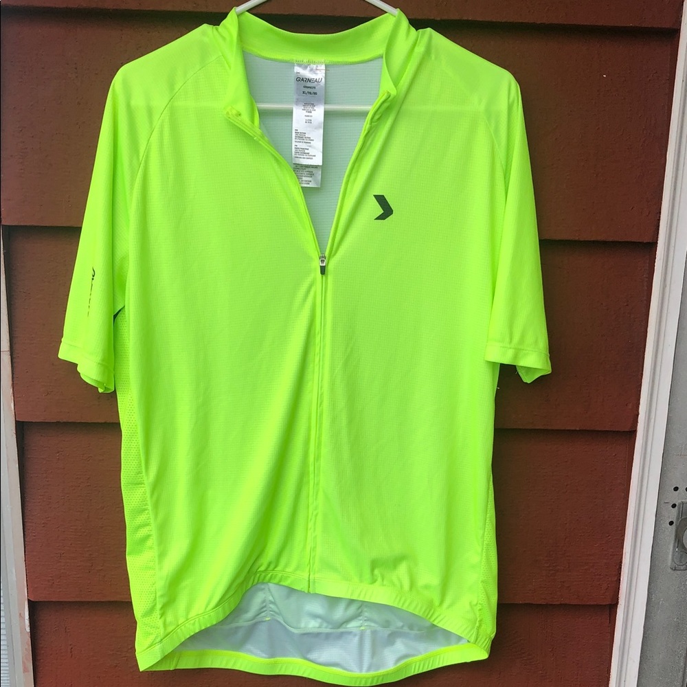Louis Garneau Men’s Bright Neon Lim cycling jersey in bright yellow Size XL